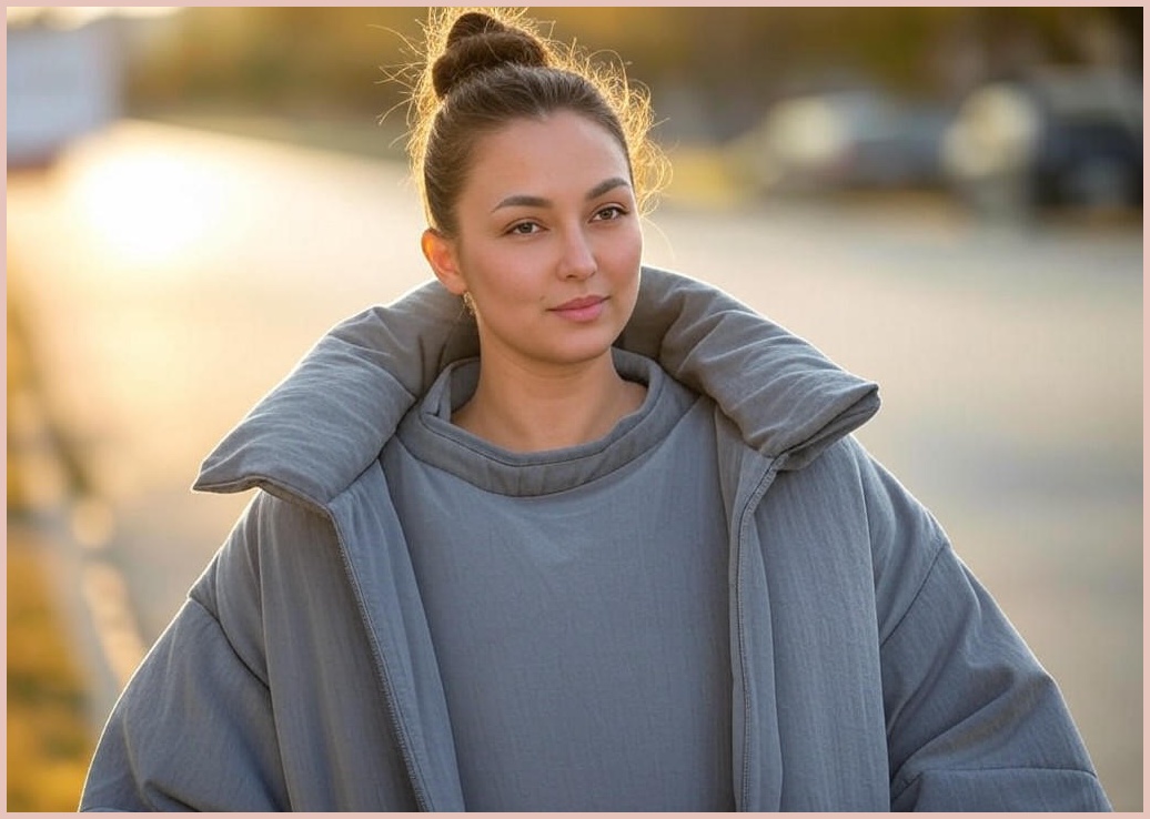 비욘 여성 오버핏 누빔 패딩점퍼/ 두꺼운 볼륨감 노카라 빅사이즈 데일리 점퍼/ 3color