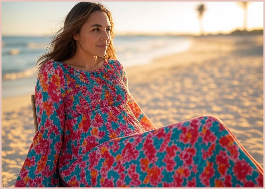 [44~77자체제작] 비키비키 소이 원피스 롱 비치원피스 여름 바캉스 휴양지 스모크밴딩 여성 여자 빅사이즈 비치웨어