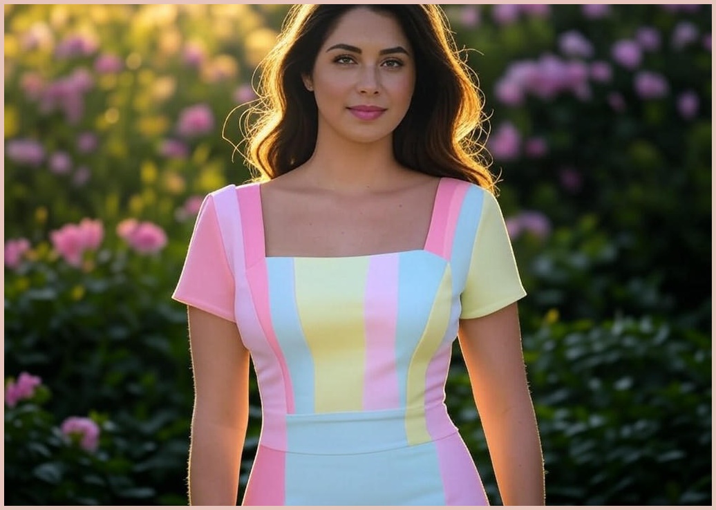 AOKADA 여성 여름 스퀘어넥 슬림핏 반팔 미니 원피스