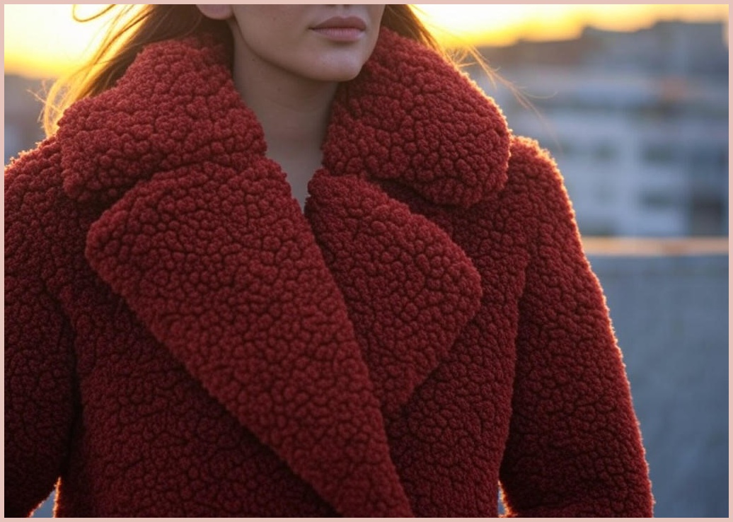 SunburstWonder 여성 인조양털 램스울 코트 퍼 리얼 뽀글이 도톰한 오버핏 롱 코트