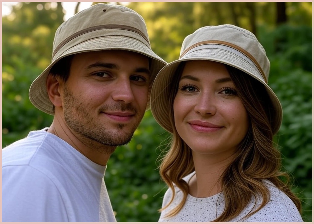 남녀공용 양면 코튼 벙거지 모자 1+1 버킷햇 커플모자 사파리 남자 여자 등산모자 낚시 등산