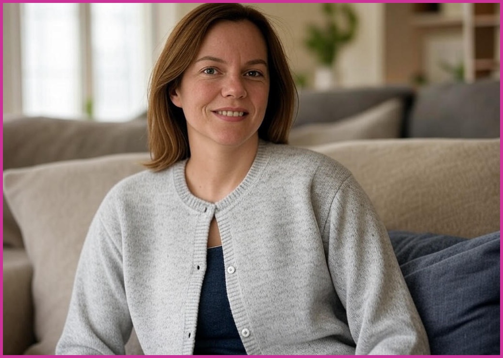 라파클럽 여성용 라운드 니트 가디건