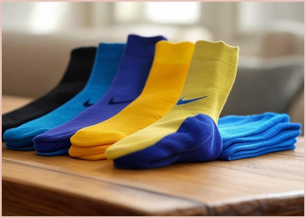 리얼라벨 베이직 니삭스 5종 1세트, 무릎위 무릎아래 두가지 길이