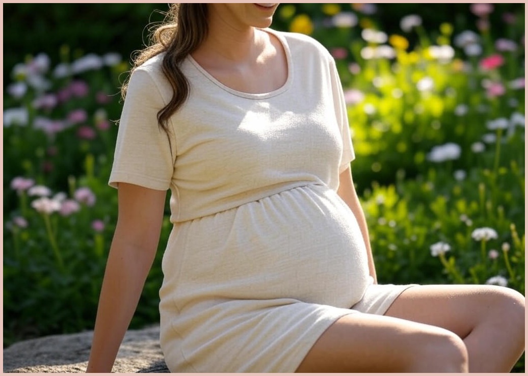 메이드바이 임산부 바지 여름용 7부 - 이미지 1