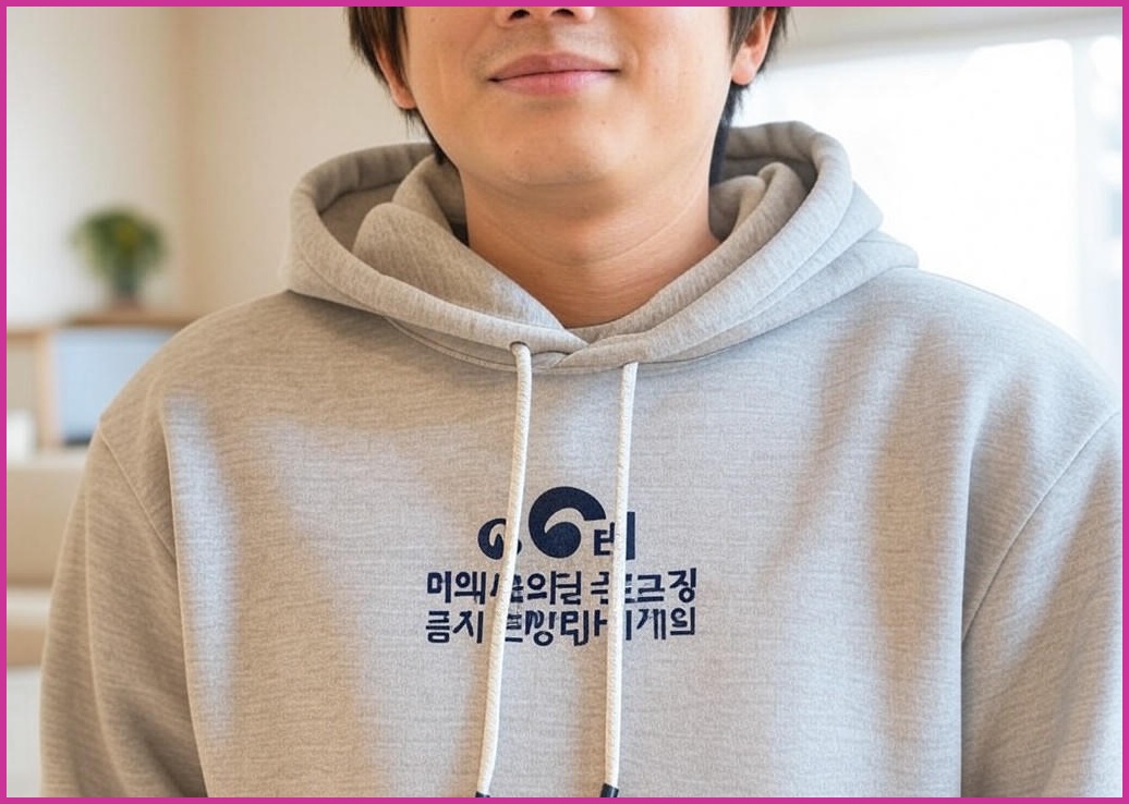 미와이 베이직 무지 오버핏 후드티 1+1