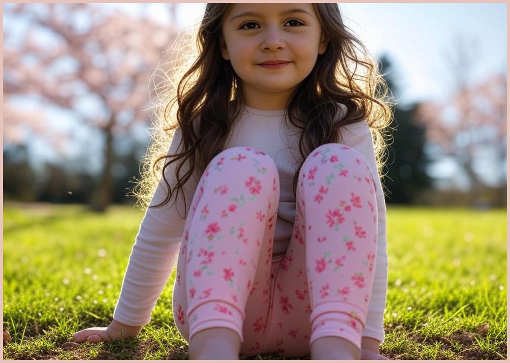 베베쥬 여아용 리스킨드 레깅스