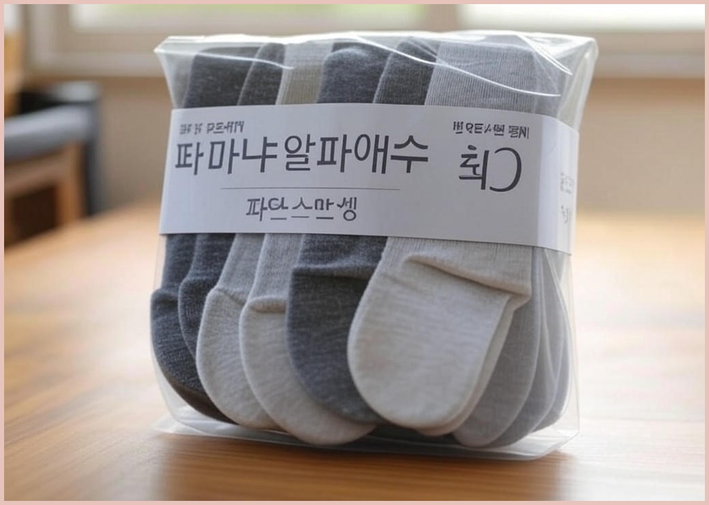 베이스알파에센셜 여성용 무지 중목 양말 10켤레