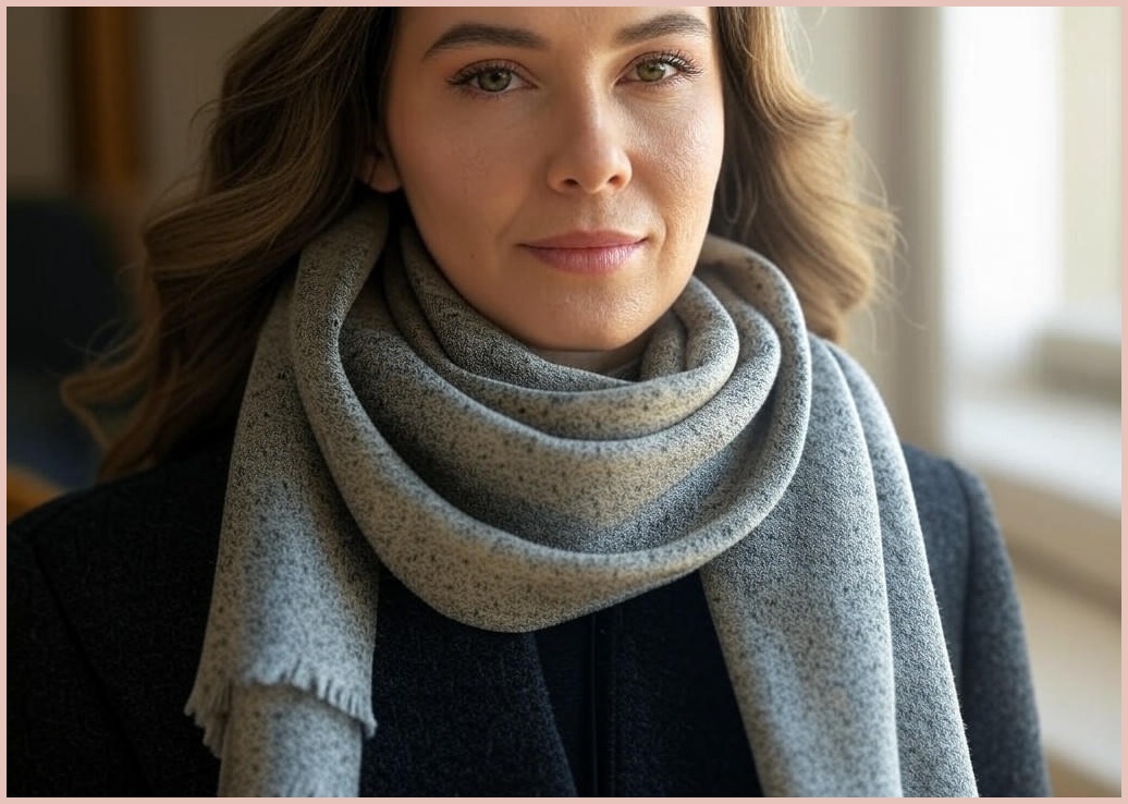 편리한 쁘띠 자석 스카프 목걸이 / 트렌드한 미니스카프 머플러 / 올드머니룩 코디