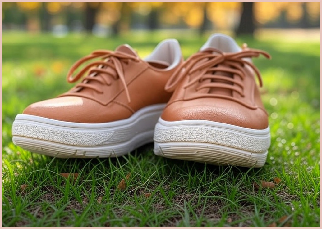 운동화 여성 가죽 봄가을 신상품 두꺼운 바닥 미끄럼 방지 신발