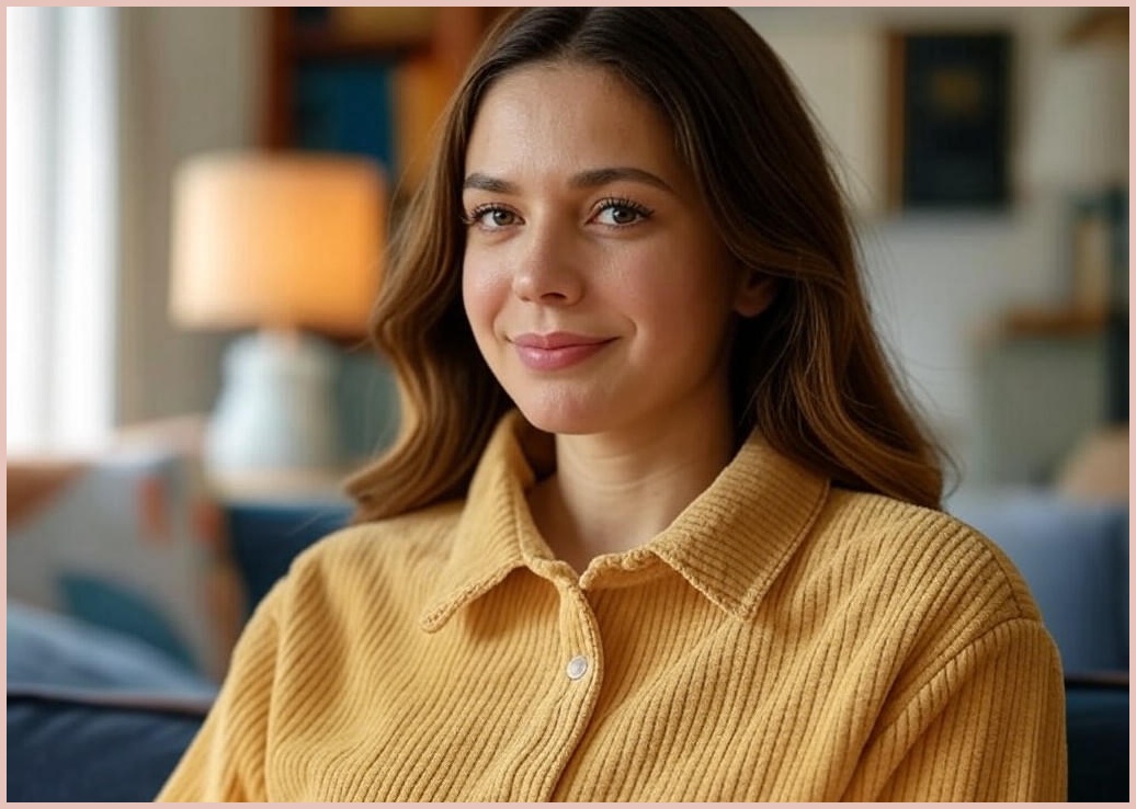 인투조이 여성 레트로 코듀로이 셔츠 남방 - 이미지 1