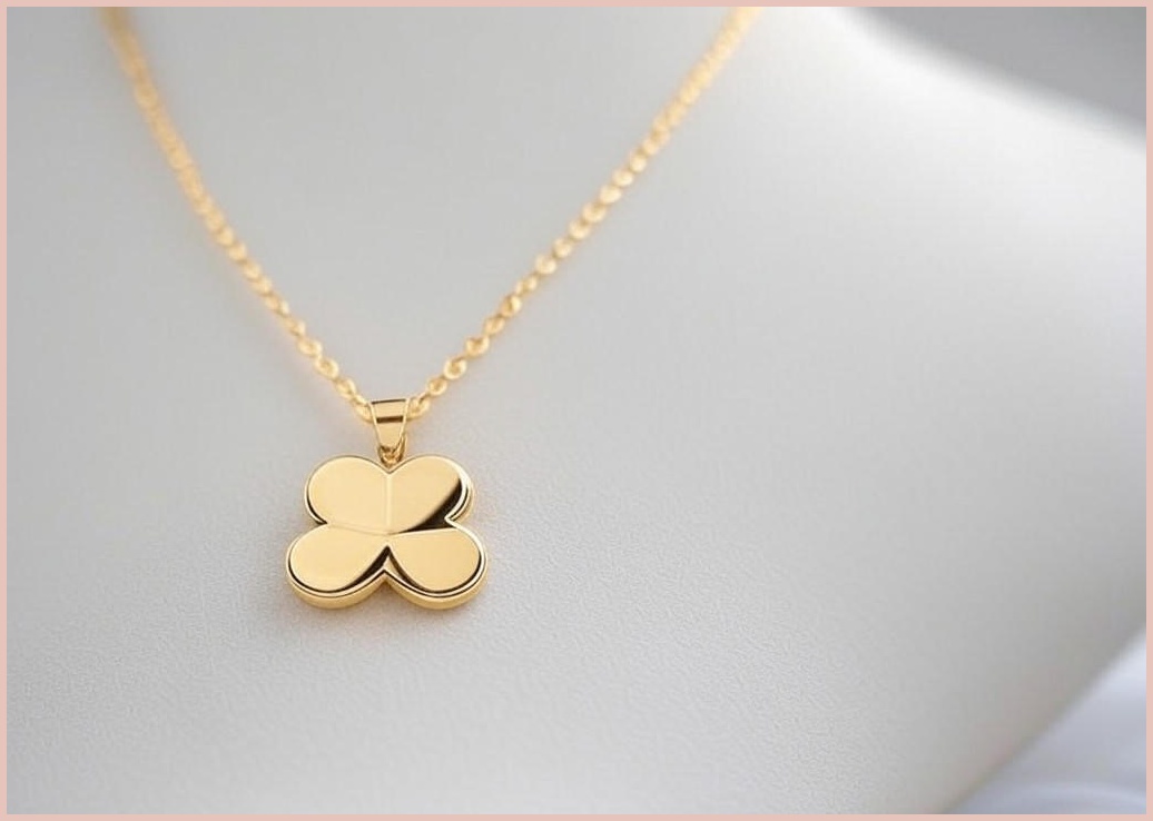 케이존 18K 여자발찌 레이어드 네잎클로버 발찌 생일선물
